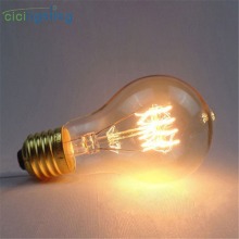 220V 240V 40W E27 Edison Bulb A19 Vintage Carbon Bulbs Vintage Incandescent Bulbs 2700K Warm White Lamp