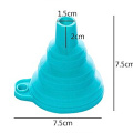 Food grade silicone gel folding funnel folding telescopic long neck funnel liquid filling