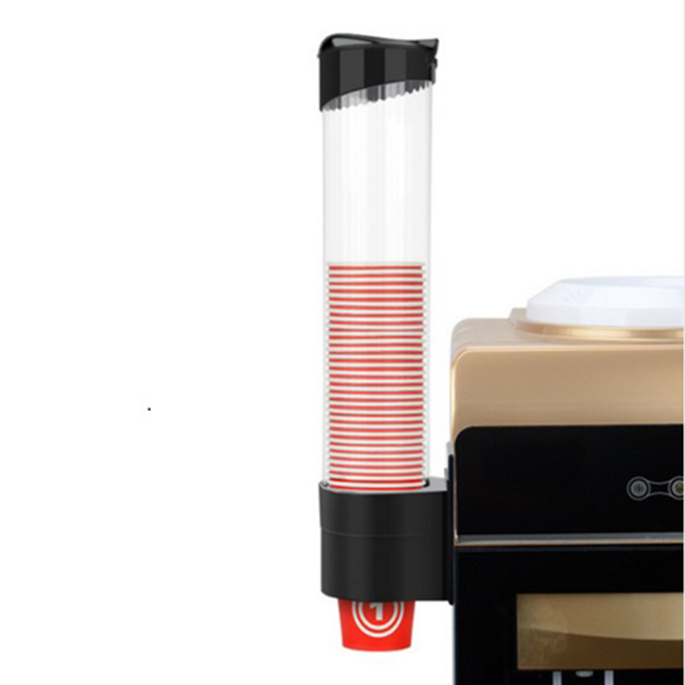 70 Cups Paper Cup Dispenser Plastic Cups Holder Disposable Automatic Holder Dustproof Free Punching Paper Cup Rack