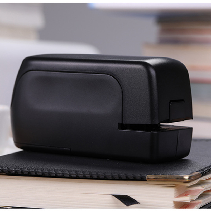 RS Staple Free Automatic Desktop 26/6 Black Electric School Office home Stapler Book Sewer Safe School Office Stationery Supply