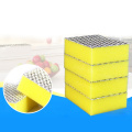 10 Pcs/Lot Double Side Cleaning Dishwashing Sponge Durable Kitchen Bathroom Cleaning Cloth Scouring Pad Cleaning Tools Supplies