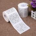 Novelty Gift Fun Number Sudoku Soft Toilet Paper Tissue Bathroom Clean Supplies One Hundred Dollar Bill Toilet Paper Roll Papers