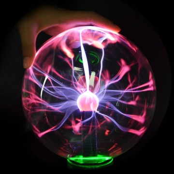 8 inch/203mm EU Plug Novelty Lighting Glass Plasma Ball Lamp Magic Sphere Decorative Lamp Xmas New Year Kids Gift