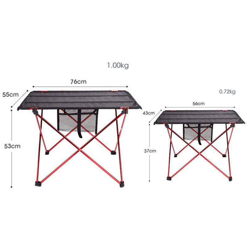 Outdoor Table Red Four Season Folding Camping Table Simple Ultralight Desk Fishing Tables 7075 Al Foldable Home Furniture