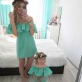 2021 Daughter Dress Mother Daughter Dresses Summer Mommy Bebes Wedding Clothing Ruffles Family Matching Outfits Clothes Mum Mom