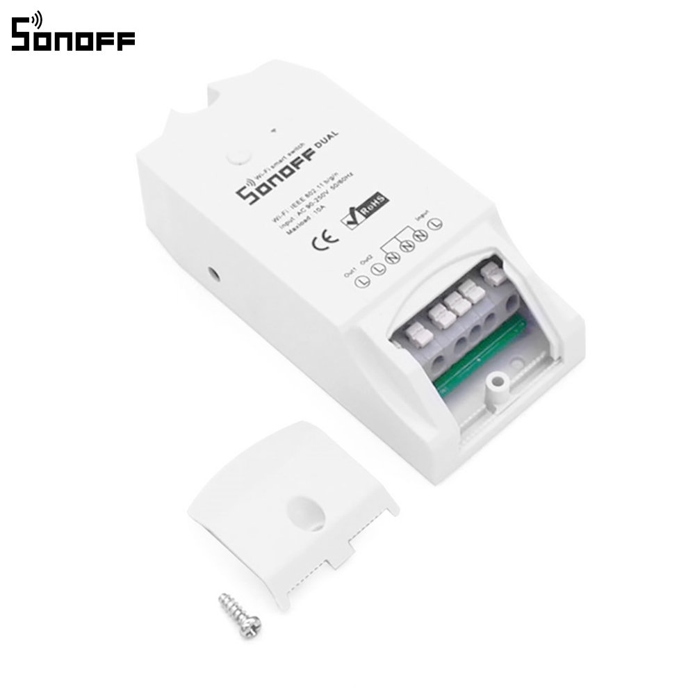 Sonoff Dual 2 Channel Wifi Wireless Switch Smart Home Remote Control Intelligent Timer Via Android IOS APP