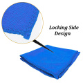 OLOMM 100 PCS Blue Microfiber Car Wipers Cleaning Cloth Car Towel No-Scratch Rag Polishing Detailing Towel