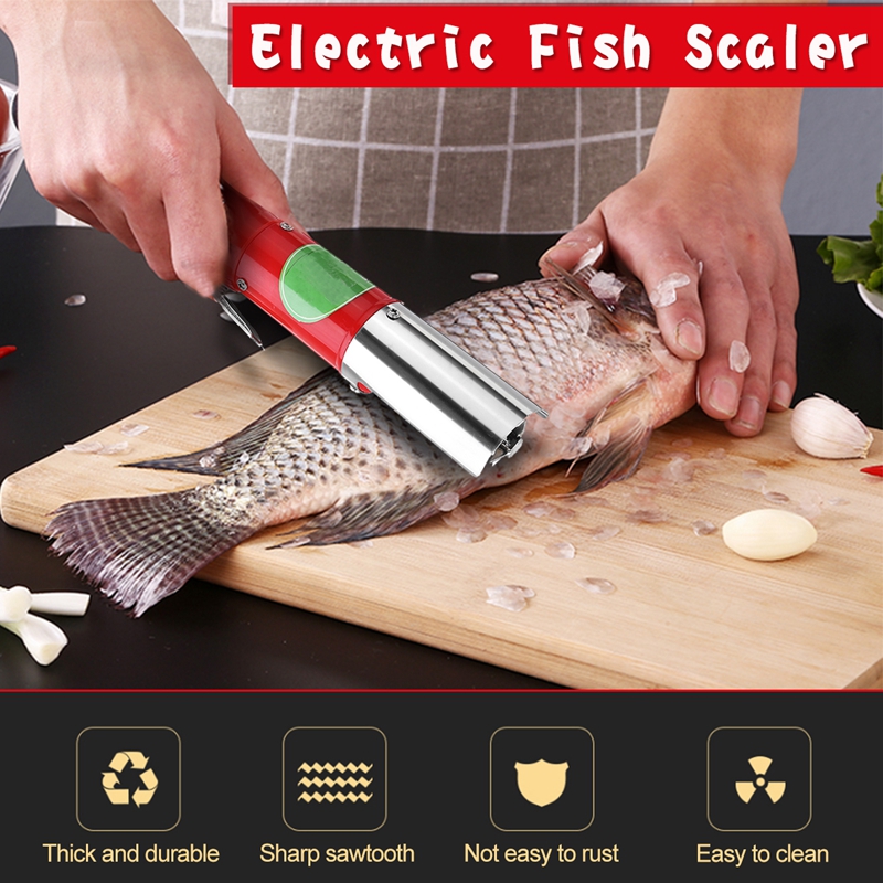 96W Charging Portable Electric Fish Scaler Fishing Scalers Cleaning Fish Remover Cleaner Descaler Scraper Seafood Tools