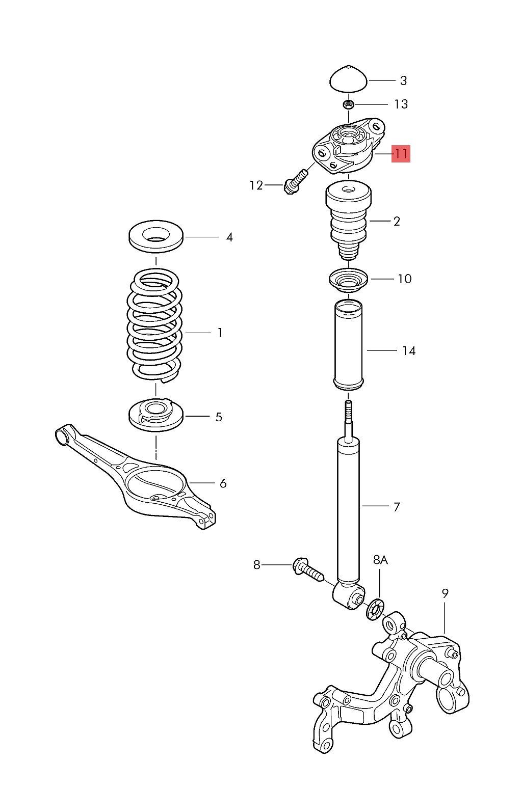 Baofeng Auto Engine Motor Mounts Suspension Strut Support Bearing Rear 1K0513353J For VW Touran For Skoda Laura Octavia Combi