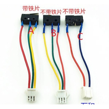 3 wires Electric Water Heater Parts Micro Switch with Iron sheet type A also for gas burner