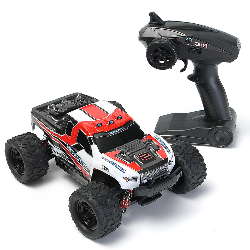 HS 18301/18302 RC Car 1:18 2.4Ghz 30km/h 4WD Remote Control Car High Speed Big Foot Racing OFF-Road Vehicle Toys for Children