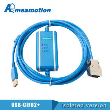 USB-CIF02+C Programming Cable Suitable For Omron PL Communication CPM1A/2A/CQM1 Data Download line