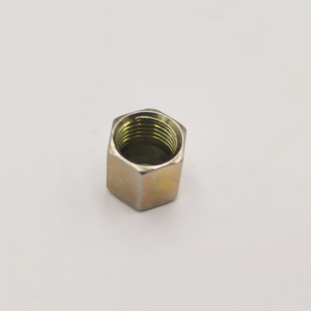 1PC 6mm Tube OD 11cm Length Fitting Parts 9mm Thread Dia. Hex Nuts w Outlet Tube Pipe for Air Compressor
