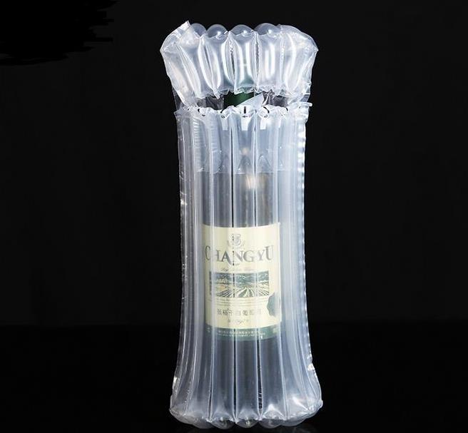 32*8cm Air Dunnage Bag Air Filled Protective Wine bottle Wrap Inflatable Air Cushion Column Wrap Bags with a free pump #SL8693