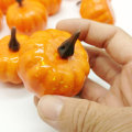 1/12pcs Orange/ White Artificial Pumpkin Ornament Halloween Home DIY Decoration Mini Fake Vegetables Foam Simulation Pumpkin