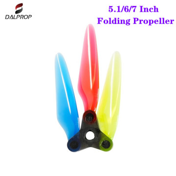 24 PCS/12 Pairs Dalprop Fold 5.1/6/7 Inch Smooth DIY Props Long Range Propeller for FPV Racing RC Drone Quadcopter RC Parts Accs