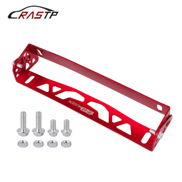 RASTP-Colorful Car Styling Aluminum License Plate Frame Power Racing License Plate Frames Tag Holder With Logo RS-BTD012