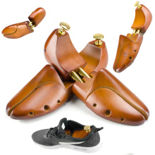 1 Pair Guger-tree Adjustable Shoe Trees Solid Wood Men's Shoe Support Knob Shoe shaping Women's Shoe's Care Stretcher Shaper