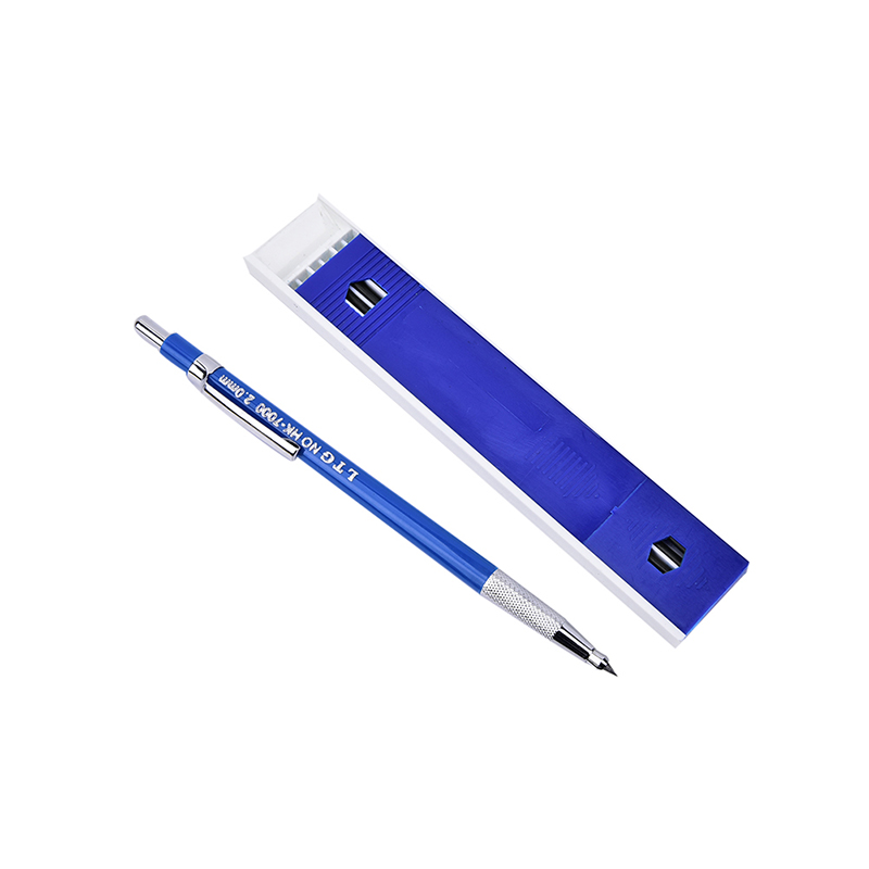 1set 2mm 2B Lead Holder Automatic Mechanical Drawing Drafting Pencil 12 Leads Refills School Office Pencil Supplies