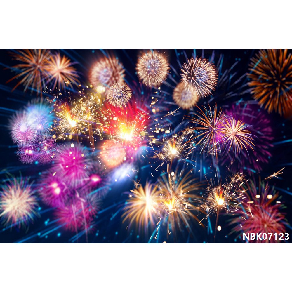 New Year Firecrackers Firework Party Decor Photography Backdrops Photo Background 2021 Spring Festival For Studio Props