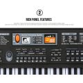 61 Key Music Electronic Keyboard Digital Piano Organ with Microphone Electronic Keyboard