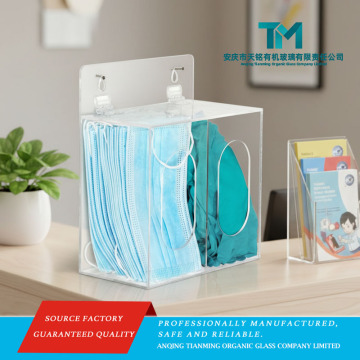 Custom Clear Wall Mounted Acrylic Glove Dispenser