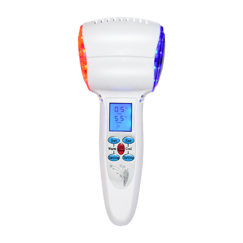 Face Care Device Hot Cold Hammer Skin Beauty Massager Cryotherapy Blue Photon Acne Treatment Lifting Rejuvenation Facial Machine