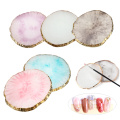 Resin Stone Palette Eyelash Glue Holder Finger Ring Plate Nail Art Ring Gel Polish Foundation Mixing Makeup Cosmetics Tool