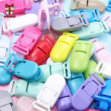BOBO.BOX 10Ppcs Plastic Baby Pacifier Clips Jewelry Making Pacify Soother Holder For Baby Feeding Accessories Tools Multi Colors