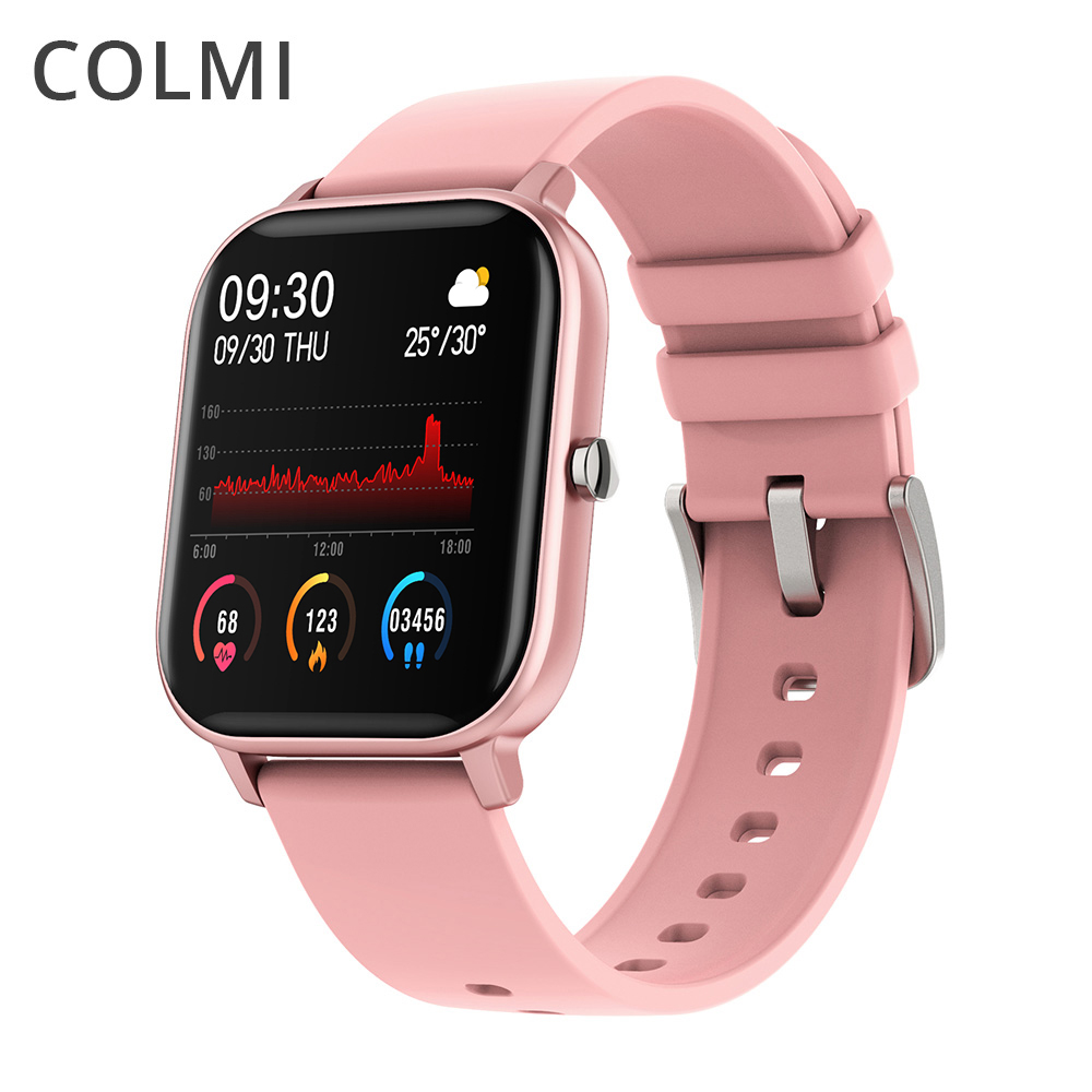 COLMI P8 Smart Watch Women Full Touch Fitness Tracker 7 Days Battery Life Waterproof Smartwatch men GTS for Xiaomi phone iPhone