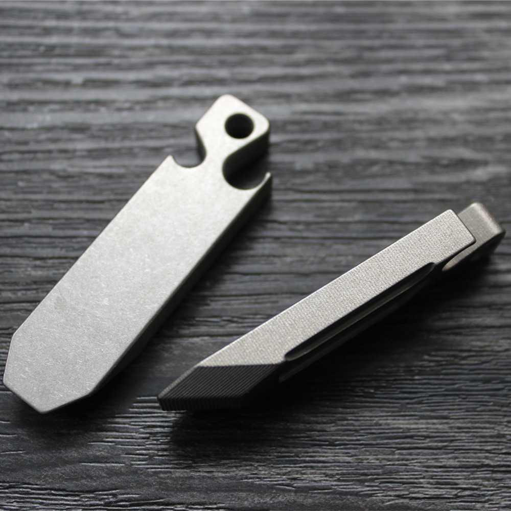 Titanium EDC Gear Beer Bottle Opener Pry Bar Key Chain Tool Multi Function Tool Pocket Pry Barware