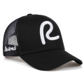 2019 new R embroidered baseball cap fashion outdoor adjustable mesh hat hip hop spring and autumn wild hats