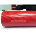 High Quality Red 4D Carbon Fiber Vinyl Wrap Film Air Bubble Free For Car decoration with Size:4"/8"/12"/16"/20"/24"X60"/Lot