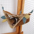3PCS/Set Small Pet Cage Set Mini New Born Animal House Hamster Hammock Nest Hanging Fleece Bed Tunnel Sugar Glider Guinea Pig