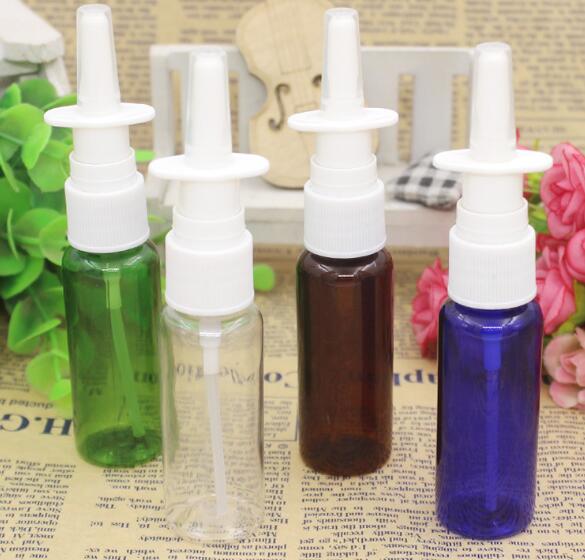 2PCS 5/10/15/20/60ml PET Empty bottle Plastic Nasal Spray Bottles Pump Sprayer Mist Nose Spray Refillable Bottles For Medical