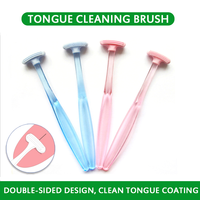 Tongue Brush Soft Silicone Tongue Brush Cleaning Surface Of Tongue Oral Cleaning Brushes Tongue Scraper Cleaner Tongue Scraper