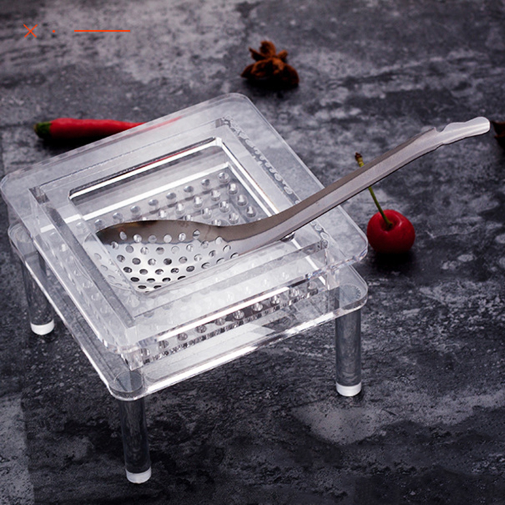 2019 Useful 56 Holes Acrylic Molecular Cuisine Caviar Builder Roe Sauce Strainer Kitchen Cooking Gadgets