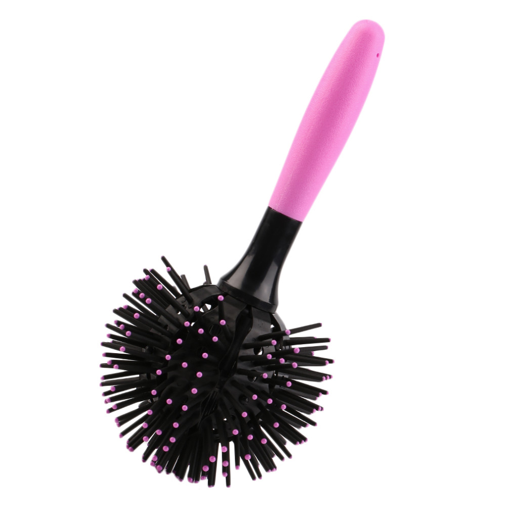 3D Round Hair Brushes Comb Salon make up 360 degree Ball Styling Tools Magic Detangling Hairbrush Heat Resistant Hair Comb