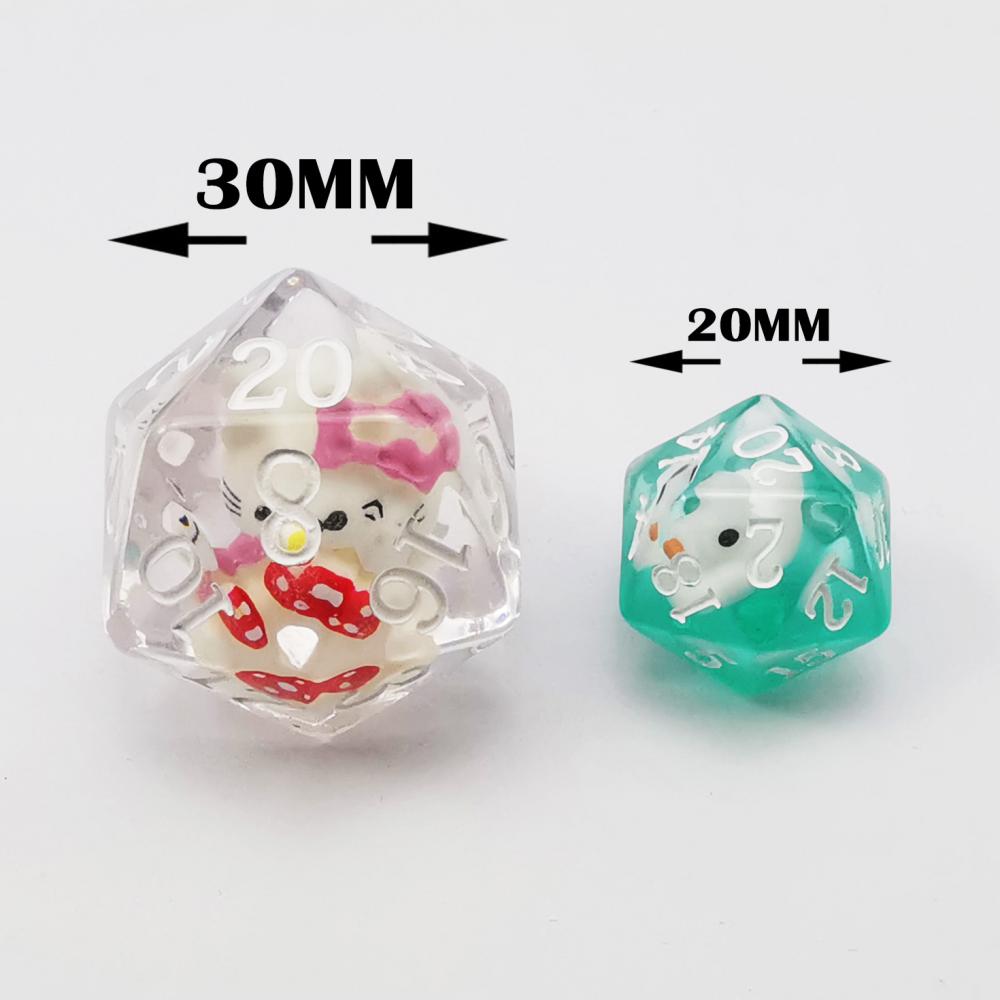 Cool Cat Dice Translucent Cute Playing Dice 1