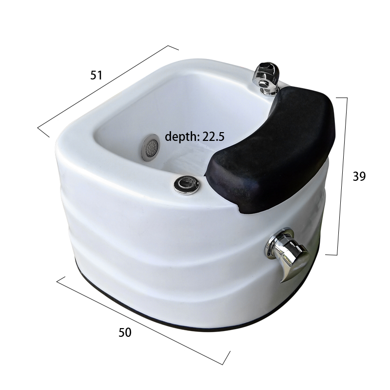 Hot sales spa pedicure chair use high hardware foot bowl