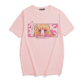 Cute cartoon sweet girls Japanese streetwear Harajuku pink fun kawaii casual tops Ulzzang vintage loose New Summer women T-shirt