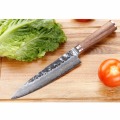 YOUSUNLONG Chef Knife 8 Inch Professional Gyuto Damascus Steel V10 Steel Core,Natura Americas Walnut Wood Handle