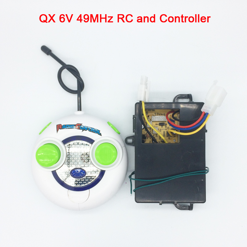 QX 49MHz Children's electric car RC controller 6v, baby electric car remote control receiver