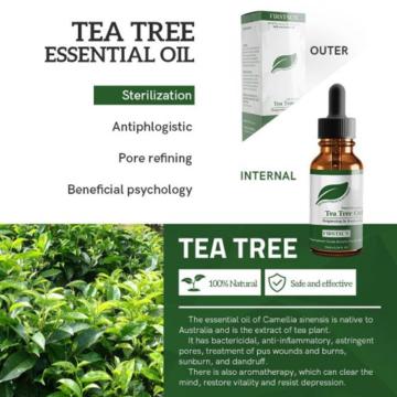 Tea Tree Essential Oil Natural Face Care Skin Acne Treatment Blackhead Body Oil Spots Massage Relax Remover Scar Y1K8