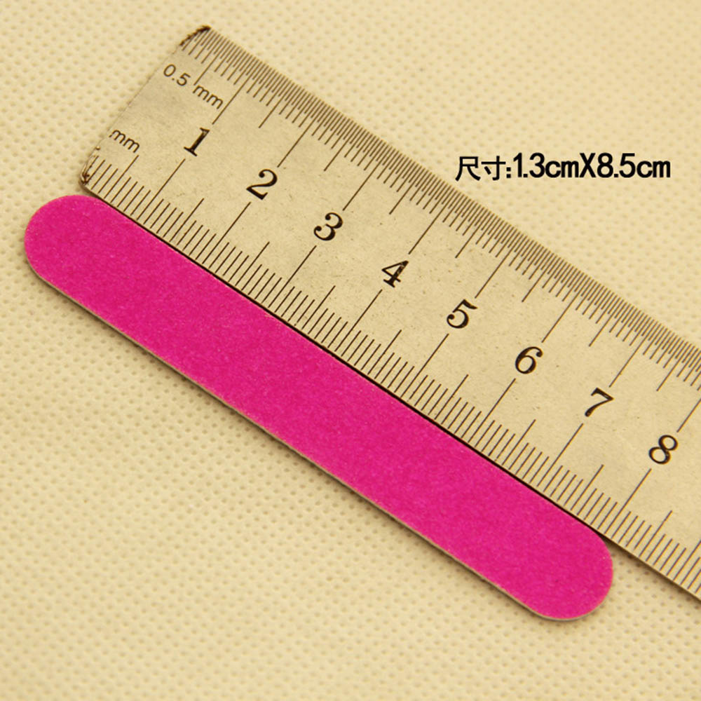 20pcs Mini Nail Files Nail Art Tools Artificial Nail Sandpaper Disposable Cuticle Remover Buffers Slim Crescent Grit Callus