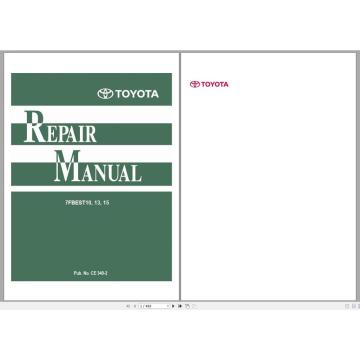 for Toyota Forklift Truck 8 Series Service Manuals PDF 4.34GB DVD