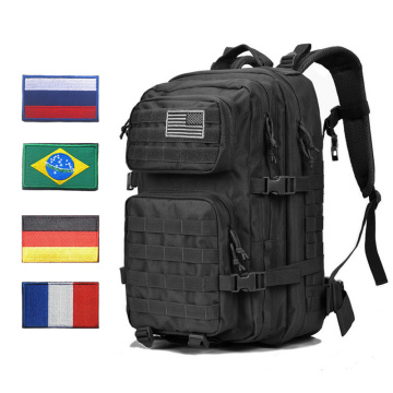 Military Tactical Backpack Bag Men Male 45L Large Army Tactic Back Pack Molle 3P Assault Attack Waterproof Outdoor Black Bagpack