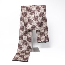 Leisure High Quality Imitation of Cashmere Men's Boutique Plaid Striped Scarfs Patchwork Color 30x180cm