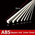 Wiking 100 pieces of 1-5 mm ABS white plastic square rod used in the manufacture of building model