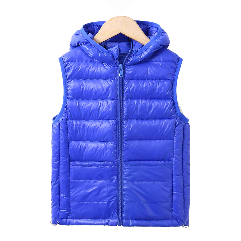 2020 Children Warm Vest Kids Thicken Waistcoat Kids Outerwear Vest Children Clothing Teenager Boys Girls Hooded Jacket Down Vest